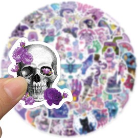 Color Gothic Stickers for Laptop(65Pcs),Gift for Kids Teens Adults Girl,Gothic Waterproof Stickers for Water Bottle,Vinyl Stickers for Scrapbook,Journal,Dairy,Skateboard