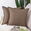 Madizz Set of 2 Linen Cushion Covers 16x16 inch, 40x40