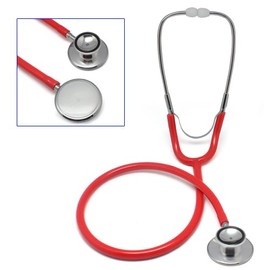 Accessotech Pro Dual Head EMT Stethoscope for Doctor Nurse Vet Medical Student Health Blood Red