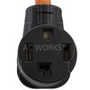 AC WORKS 50-Amp RV/Range/Generator 14-50 Piggy-Back Plug Adapter (To 4-Prong