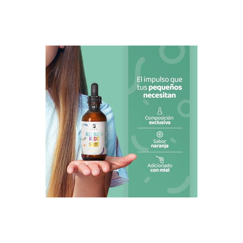Ally Blend Kids Gotas Meses Consumo Adicionado Vitamina Zinc Life