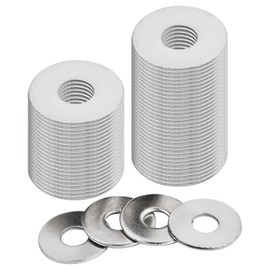 Pack of 50 large washers M8, Hoxfly M8 washers, stainless steel washers, flat washers, body washers, rust-proof washers for screws & nuts & threaded rod