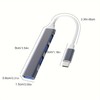 USB C Hub 4-Port, High-Speed Data Transfer, 5V Power Mode,
