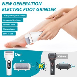 Electric Callus Remover for Feet Rechargeable Portable Electronic Foot File Pedicure Tools 16 In 1 Foot Callus Remover Kit Foot Scrubber Professional Foot Care To Remove Dead Skin Hard Skin Dry Cracks