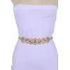 Unbranded Women Great Elegant Belt Gold Plated Metal Chain Link