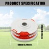 Abnaok Strimmer Spool Line for Flymo FLY021, 4PCS String Trimmer