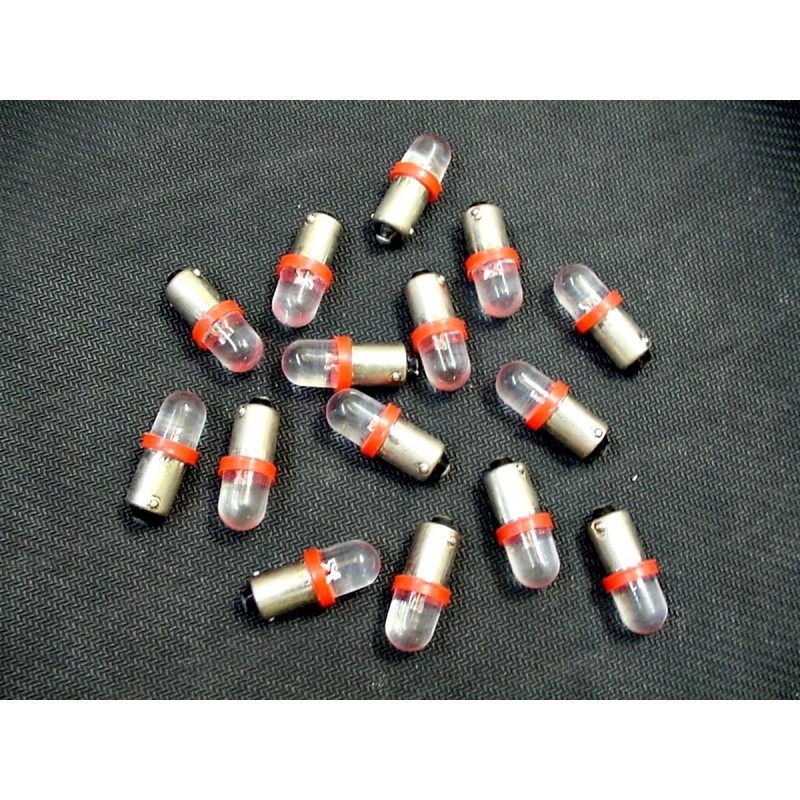 Lumiglow 15 BRIGHT Red LED Domes Instrument Panel Dashboard Lights