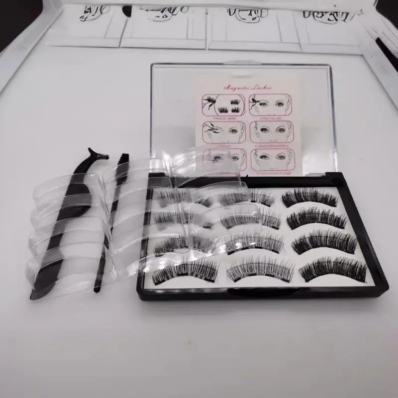 Pestañas Postizas Magnéticas Kit Con Aplicador Clip Pestañ