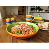 Purity Style Hand Painted Rainbow Stripe Ceramic 22 cm Pasta