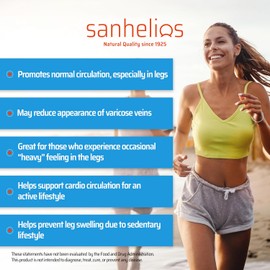 Sanhelios Circu Caps Higher Dose Max Potency Butcher's Broom Extract 100mg - Herbal Support Supplement for Healthy Blood Flow, Veins & Circulation in Legs - 50 Capsules