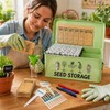 FOCHIER F Large Metal Seed Storage Organizer Box with Lid,