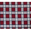 Polar Fleece Fabric Prints *Tartan Optic RED* / 60" Wide/Sold