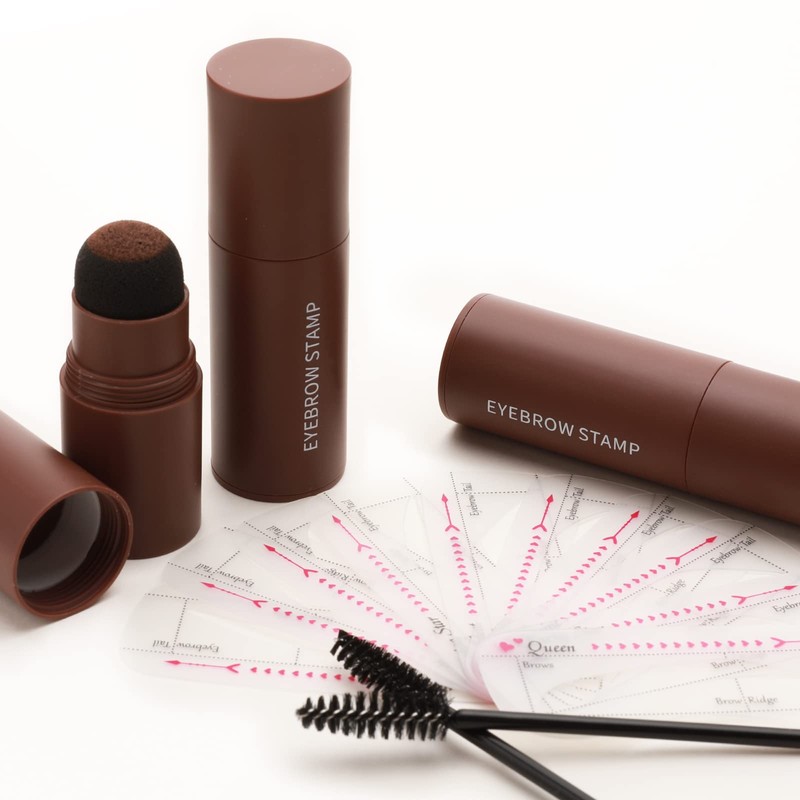 Boobeen Eyebrow Stamp, Eyebrow Stamp Stencil Shaping Kit, Eyebrow Filler