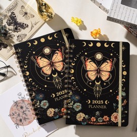 2025 Planner - Planner 2025, Jan.2025 - Dec.2025, 6.4" x 8.5", 2025 Planner Weekly and Monthly with Tabs, Back Pocket + Thick Paper - Butterfly