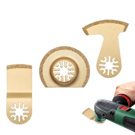 COZERI Multitool Tool Saw Blades, Pack of 3 Multifunctional Tool Accessories Stone, Oscillating Saw Blades for Concrete, Fine Multimaster Accessories, Universal Tool for Tiles and Mortar