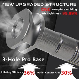 BUCKLOS Tubeless Presta Valve Stem 40/44/55/60/65/80/100 mm, Bike Valve Stem Kit with Valve Core Removal Tool, Super Light Durable Aluminum Alloy CNC, Fits Most Rims, Titanium Pair