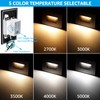 LEONLITE 12-Pack Black 5CCT 120V LED Step Lights, 150LM 5%-100%