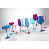 Godinger Champagne Glasses, Stemmed Champagne Flutes, Champagne Glass Set, Amethyst,