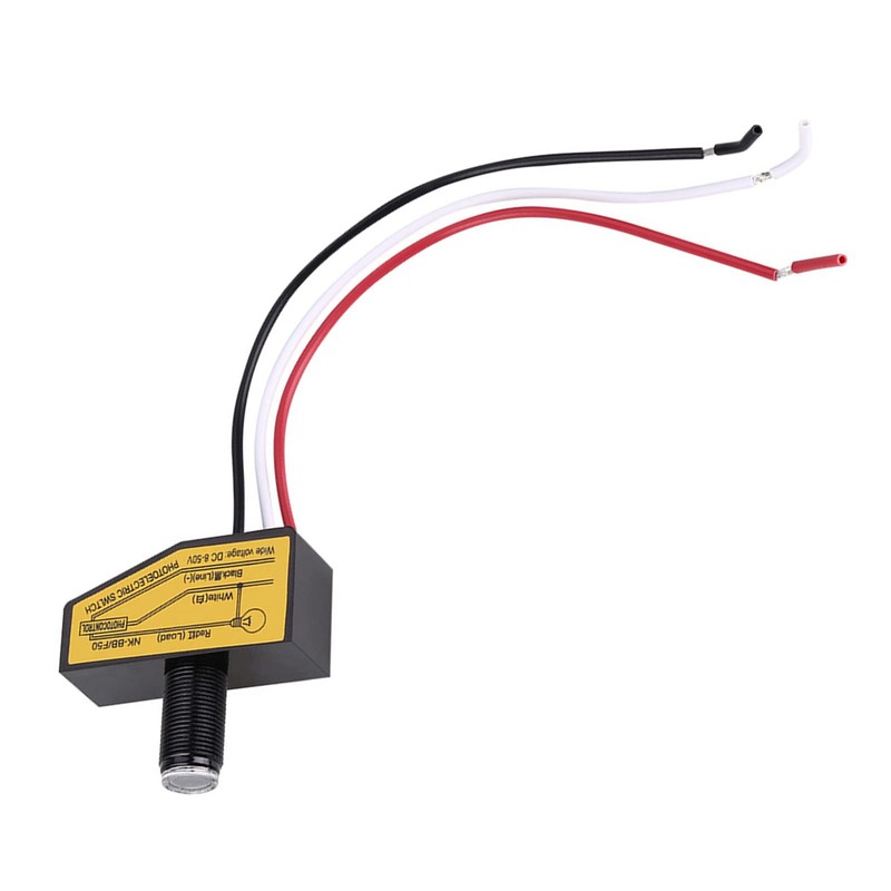DC Photocell Light Sensor 12V to 48V Mini Dusk to