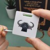 Azeeda 'Water Buffalo' Keyring Tape Measure/Spirit Level Tool (KM00030143)