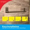 Songtec Bathroom Towel Bar 16-inch, No Drill Stick On Towel