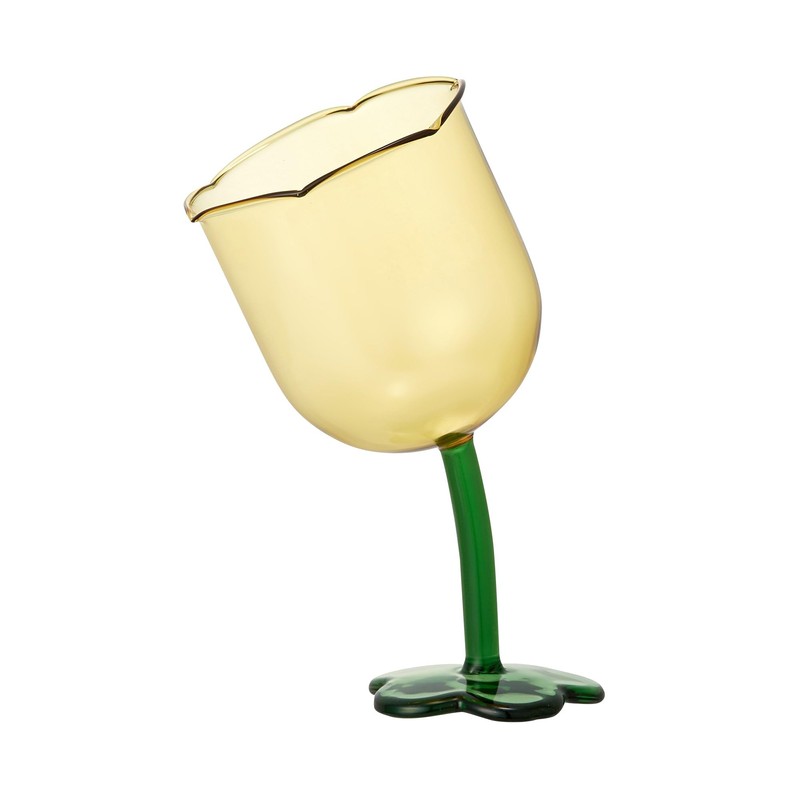 Francfranc Franc Tulip Glass, Yellow