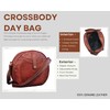 Madosh, Semi-Circle Shape Crossbody Purse Soft Leather Round Crossover Bag