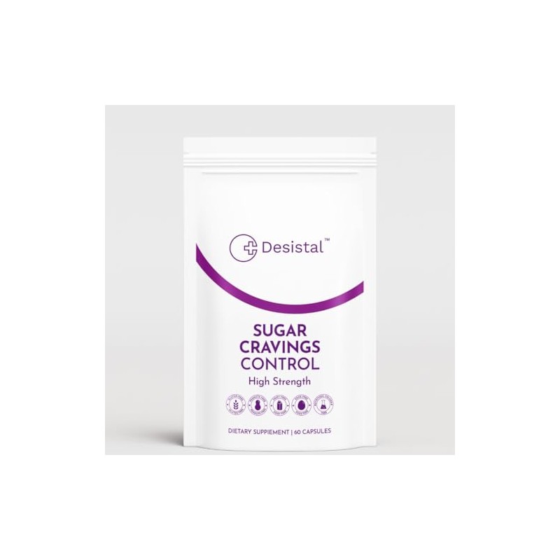 Desistal UK Curb Cravings for Sugar - 60 Capsule Supplement,