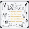 SULOLI Whiteboard Pens,20PCS Black Small Dry Wipe Whiteboard Marker Pens