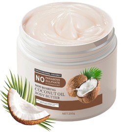 Coconut Butter - Body Butter - Body Butter Moisturising - Body Beauty Body Butters - Body Moisturizer for Cracked Skin - Body Cream for Back,Leg,Hand - Skin Care Nourish Frindly