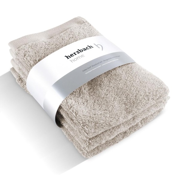 herzbach home Guest Towels Set of 3, 30 x 50
