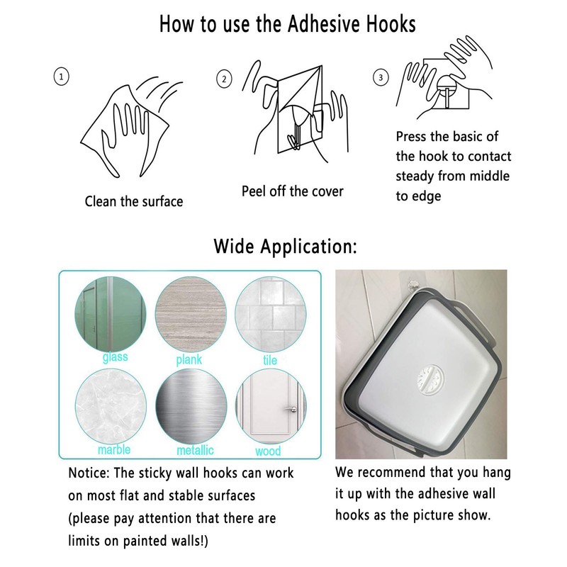 DUOFIRE Foldable Wash Basin 9L（2.37 Gallons）Dish Tub Collapsible Portable Dishpan