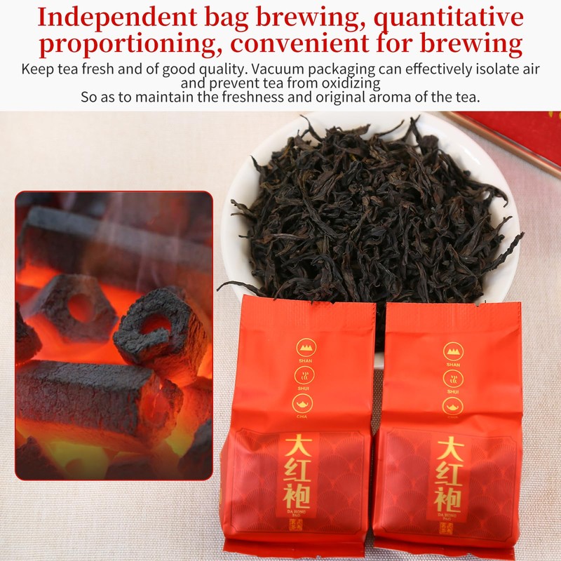 XIXICHA Dahongpao Oolong Tea Rock Tea 80g/2.82oz 8g*10bags Chinese Loose