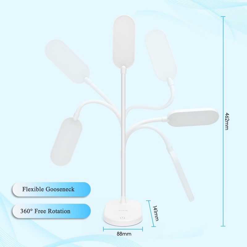 Aigostar LED Desk Lamp, Children's Table Lamp with 3 Adjustable