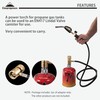 CAMPINGMOON Camping Grill Propane Gas Stove Adapter, Input: EN417 Lindal