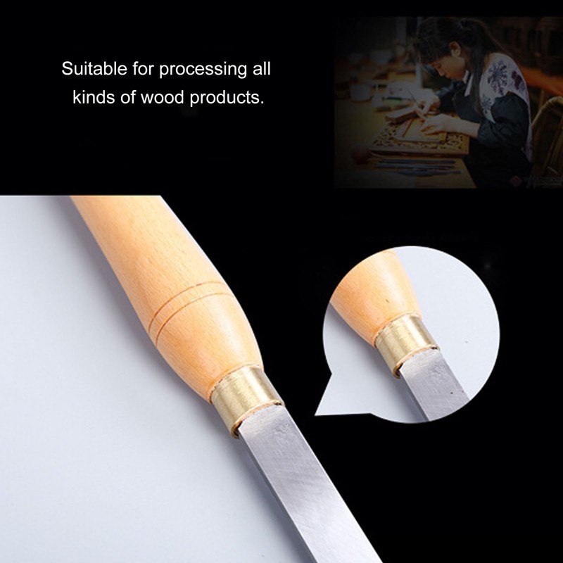 Wood Lathe Chisel Beach Handle HHS Small Inner Arc Blade