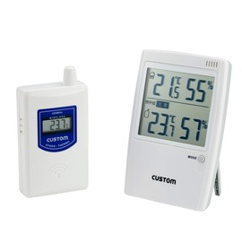Custom (Custom) Wireless Humidity Monitor (Heatstroke Warning Indicator with) Temperature (Parent/Child Machine/Humidity (Parent/Child Machine/Heat Index Level (Parent/Child Machine) Display, communication distance up to 80 m Hi – 01rf