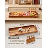 TIDITA Acacia 30 Inch Large Charcuterie Board with Cheese Knife