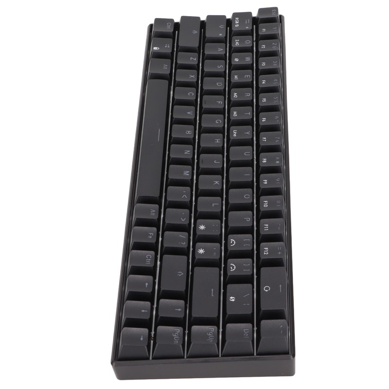 Wireless 2.4 G Mechanical Keyboard Black 68 Keys RGB Dynamic