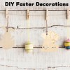 KSVFTB 40 Pcs Easter Crafts for Kids, Wooden Eggs, Wooden