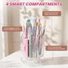 BQAN Acrylic Nail Brush Holder Desk Organizer for Makeup Brush
