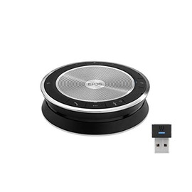 EPOS EXPAND SP 30+ (1000224) Portable Bluetooth Speakerphone | Instant Conferencing Anywhere | Sound-Enhanced | PC, Mobile Phone & Softphone Connection | Skype for Business Certified, Black