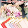 30 Sheets Flower Bouquet Wrapping Paper, COITEK Waterproof Gold Edge
