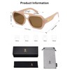 SOJOS Trendy Aviator Sunglasses for Womens Mens Polarized,Hexagonal Square Shades