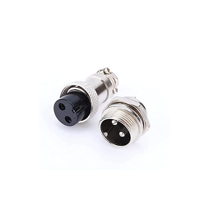 Conector de Aviación GX16 2 Pines Conector Macho Hembra para