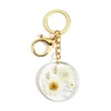 SHTALHST Handmade Pressed Flower Keychain,Dried Flower Keychain for Bestie Mother