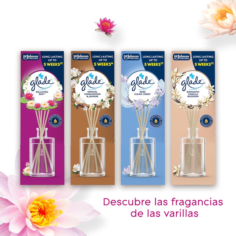 Glade Reeds Clean Linen 3x 50ml