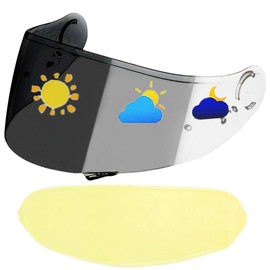 YMTSGEQ GT Air 2 Helmet Visor+Anti Fog Film,CNS-1 Helmet Visor UV Protective Scratch-Resistant Helmet Shield Visor for GT-Air 1/2,Opticson,Neotec1 (Photochromic Clear/Deep Black+Anti Fog Film)