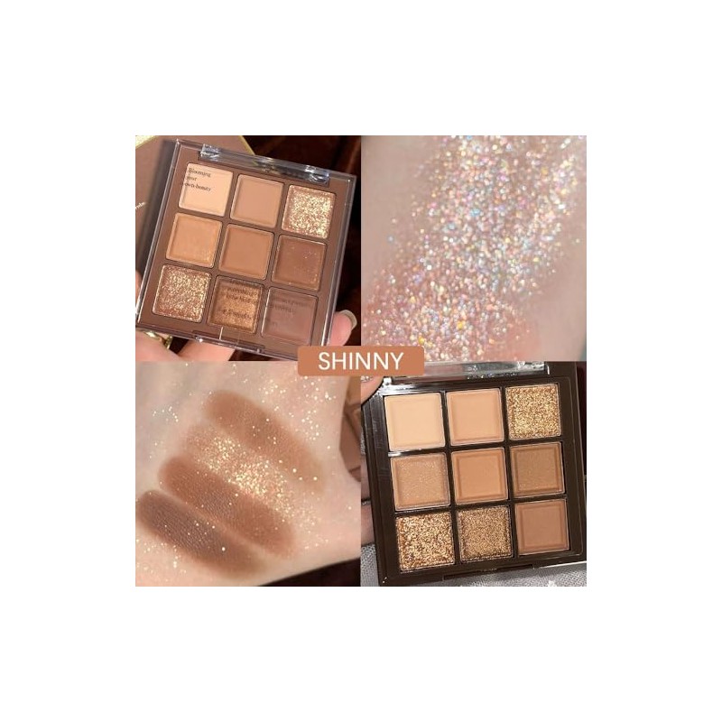 Paleta de Sombras de Ojos de 9 Colores - Kit