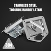 Tutor Auto 2Pcs Trailer Door Latch T-Handle Lock Highly Polished